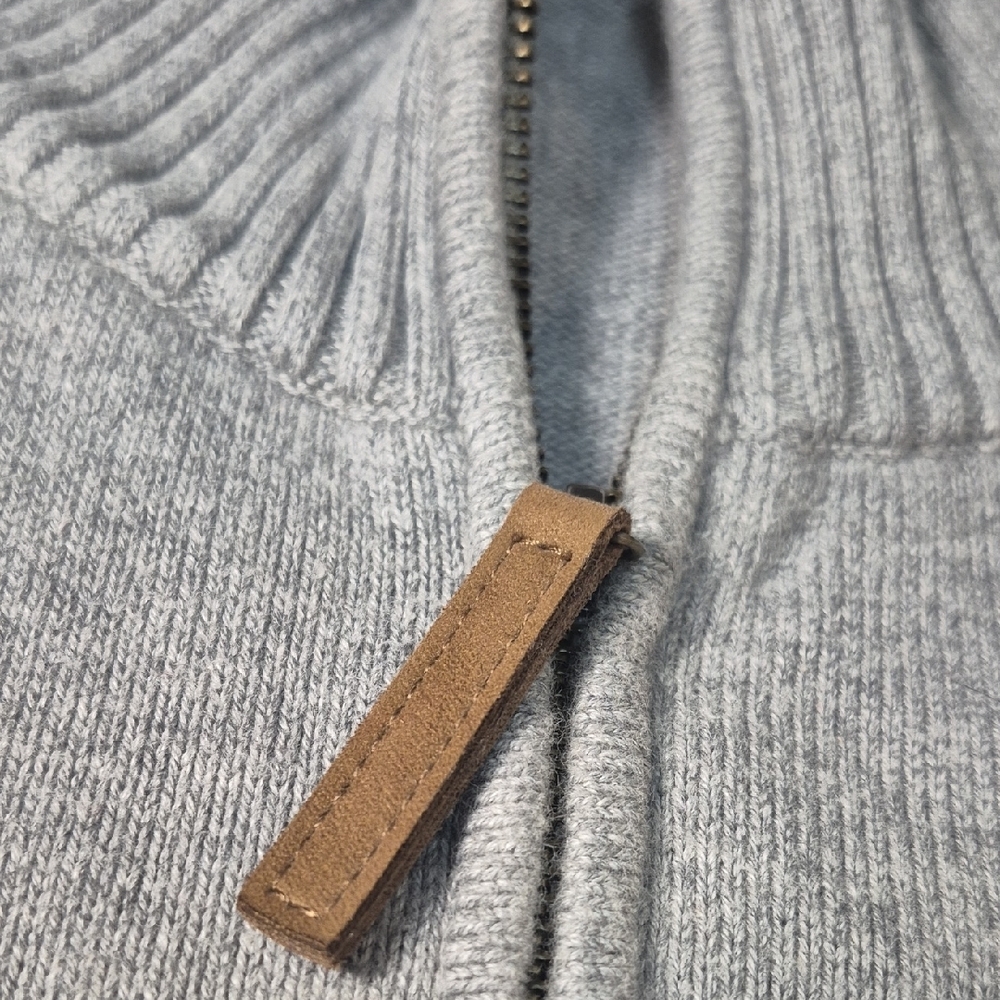 Duluth Trading Co Gray Zip Up Sweater - Picture 8 of 13